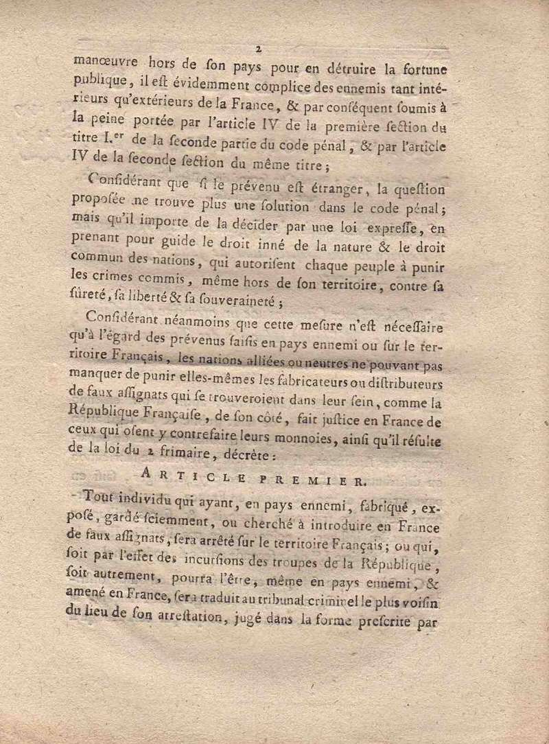 Loi Du 11 Germinal An Xi Décret du 11 avril 1794 (22 germinal an 2) - loi-1794-04-11 - Catalogue